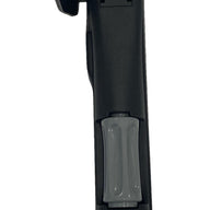 Underside view of right-hand Grammer seat replacement armrest showing attachment slot and durable construction.