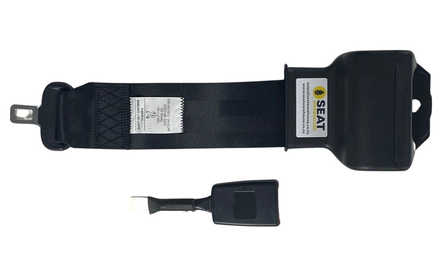 SA230-BLACK Retractable Lap Seatbelt