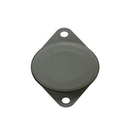 Front view of universal operator present switch for machinery seats – safety device detects operator presence