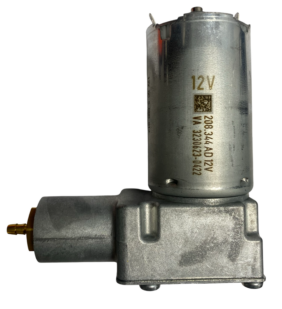 12V air suspension seat compressor with 6mm brass tail fitting – direct replacement for Grammer and KAB seat systems