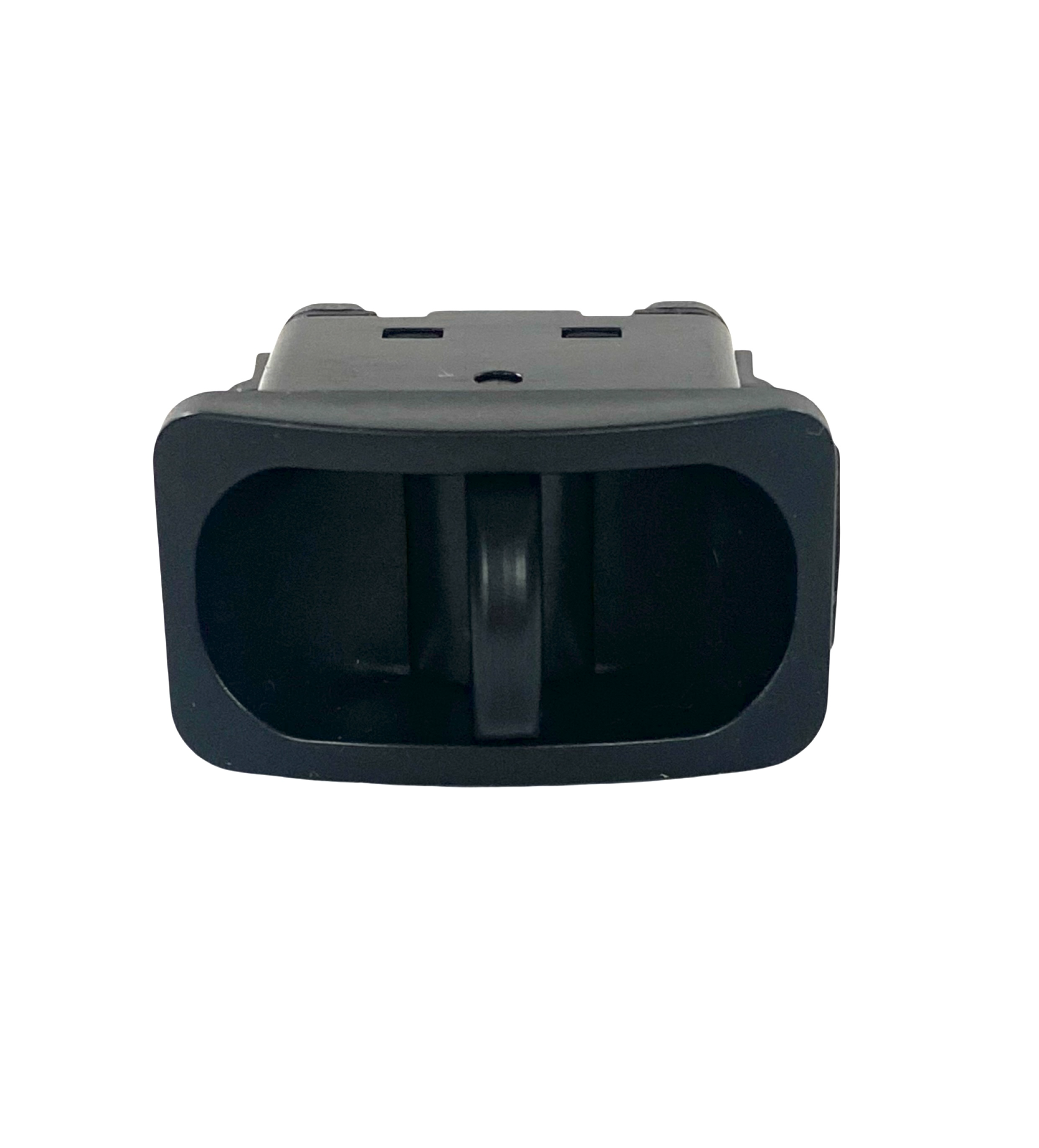 Front view of air compressor flip switch showing toggle design, compatible with 12V and 24V compressors.