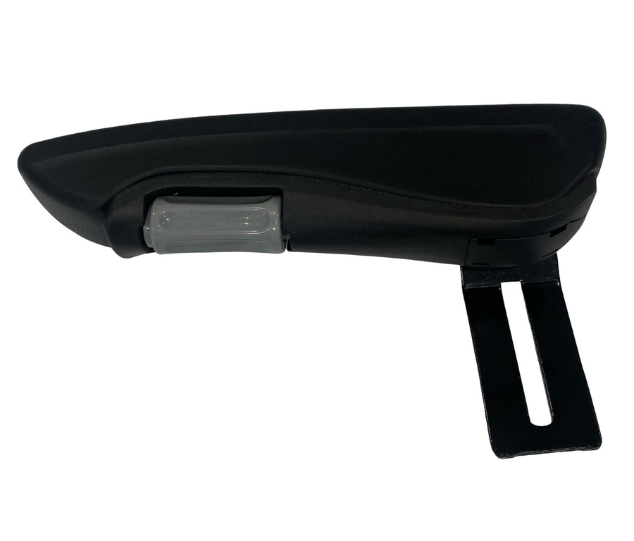 Left-hand replacement armrest for Grammer seats, compatible with MSG range, featuring durable construction and ergonomic design for improved operator comfort.