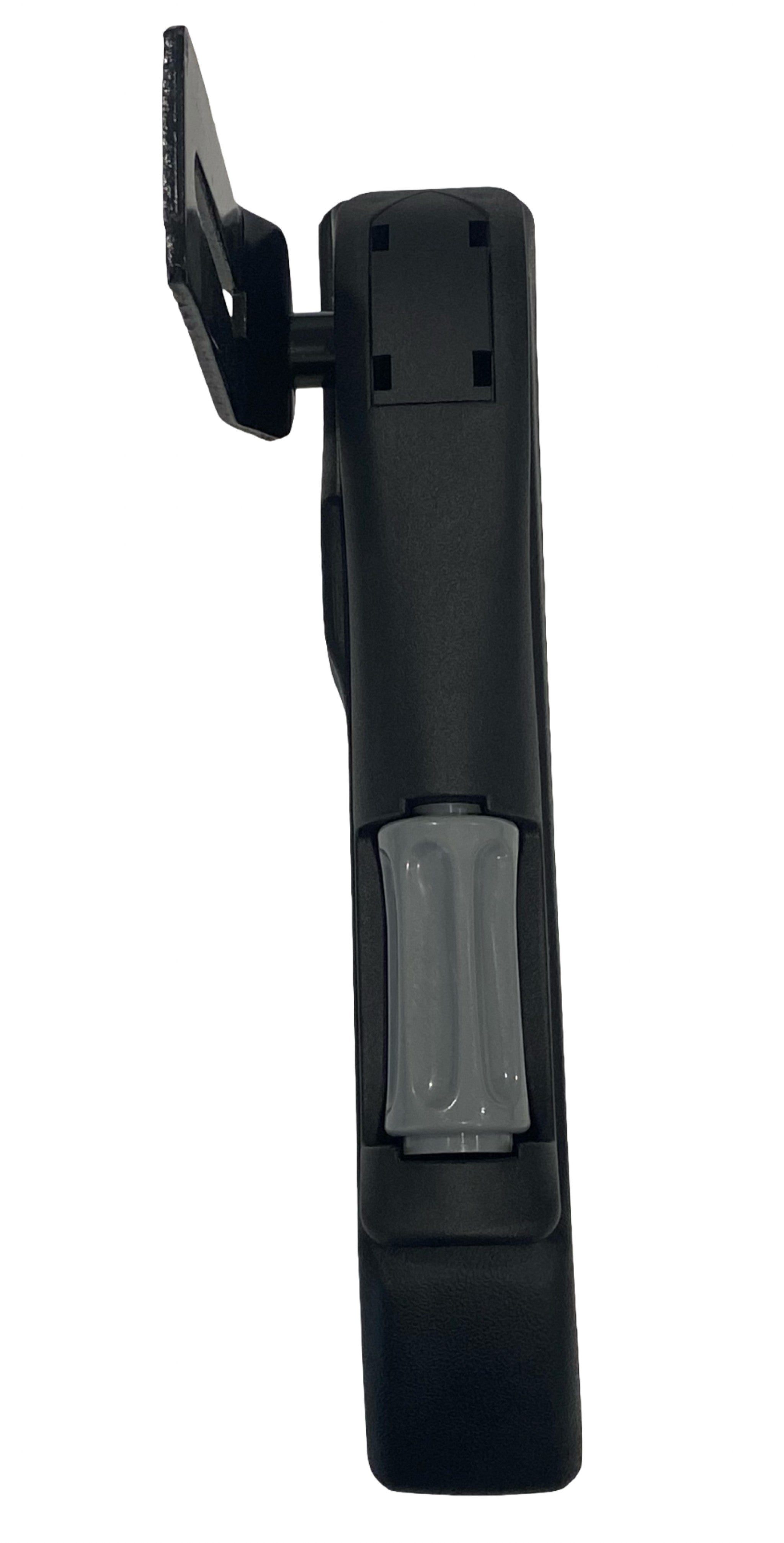 Underside view of right-hand Grammer seat replacement armrest showing attachment slot and durable construction.