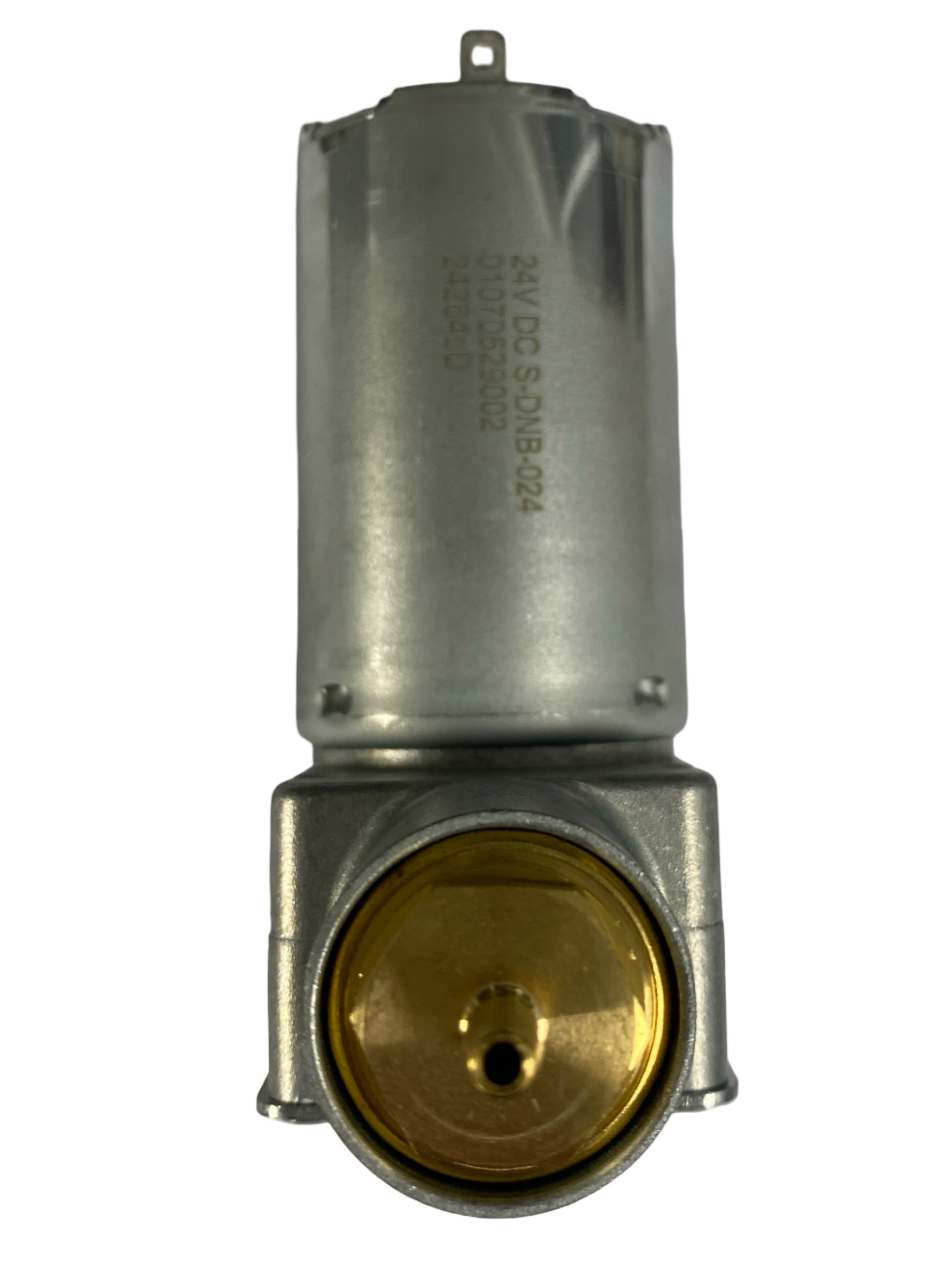 24V replacement air compressor for Grammer and KAB air suspension seats with brass hose fitting for heavy machinery operator seats.