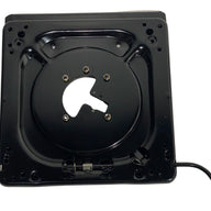 Top view of heavy-duty 360-degree lockable seat swivel base showing solid steel construction and durable design.