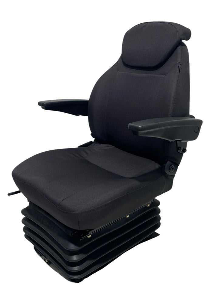 Left-hand side view of the SC15-9 Mechanical Suspension Seat showing weight adjustment mechanism and seat profile