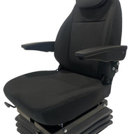 SC15-AIR air suspension seat left side view with 150kg weight adjustment and slide rail system.