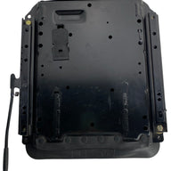 Top view of SC7 seat base showing single locking slide rails and mounting hole layout for easy installation.