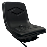 Right side profile of SN11-1 operator seat featuring mechanical suspension, weight adjustment lever, and compact low-profile design for tractors and forklifts.