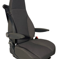 Right side profile of MH630 L/R motorhome seat with integrated turntable, retractable seatbelt, and armrest adjustment