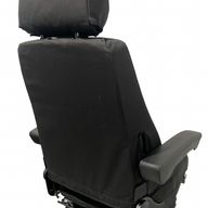 3-piece black Dynaproofed canvas seat cover set – durable, waterproof design made in New Zealand for heavy-duty use