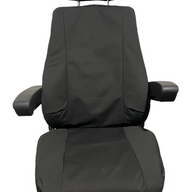Front view of NZ-made 3-piece canvas seat cover – tailored fit for Pilot SG and SJ seats with waterproof Dynaproofed fabric. 