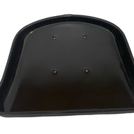 Bottom view of replacement tractor seat base cushion showing M8 threaded insert for secure bolt attachment.