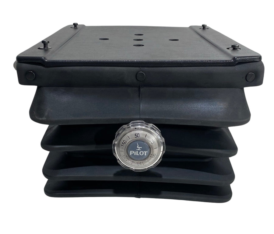 Front view of SC-BASE mechanical suspension seat base – replacement for Grammer MSG85 and MSG95, suitable for tractors and heavy machinery