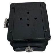 Top view of SC-BASE suspension seat base with mechanical tilt and adjustable weight settings 50–150kg