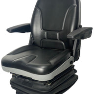 Left side view of SHT-SC7 mechanical suspension seat with durable waterproof PU vinyl trim
