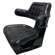 Left side view of SN7 tractor and machinery suspension seat showing ergonomic wrap-around backrest