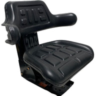 Right side profile of SN7 mechanical suspension seat with single locking slide rails and adjustable mounting angle
