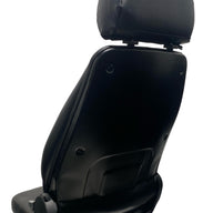 Rear view of SW8U seat – durable PU vinyl upholstery. Low-profile design and narrow width fitment.